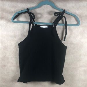 Madewell Black Camisole with Tie Straps